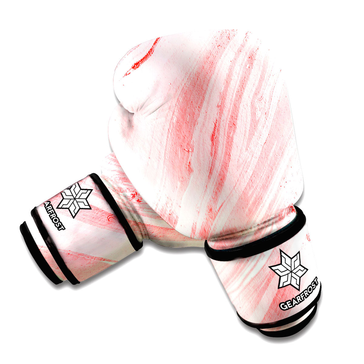 Pink Liquid Marble Print Boxing Gloves