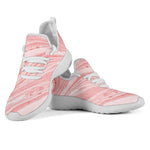 Pink Liquid Marble Print Mesh Knit Shoes GearFrost