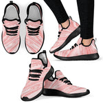 Pink Liquid Marble Print Mesh Knit Shoes GearFrost
