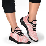 Pink Liquid Marble Print Mesh Knit Shoes GearFrost