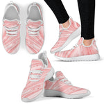 Pink Liquid Marble Print Mesh Knit Shoes GearFrost