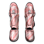 Pink Liquid Marble Print Muay Thai Shin Guard