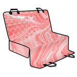 Pink Liquid Marble Print Pet Car Back Seat Cover