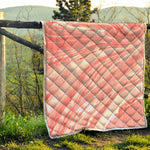 Pink Liquid Marble Print Quilt
