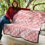 Pink Liquid Marble Print Quilt