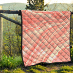 Pink Liquid Marble Print Quilt