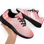 Pink Liquid Marble Print Sport Shoes GearFrost