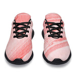 Pink Liquid Marble Print Sport Shoes GearFrost