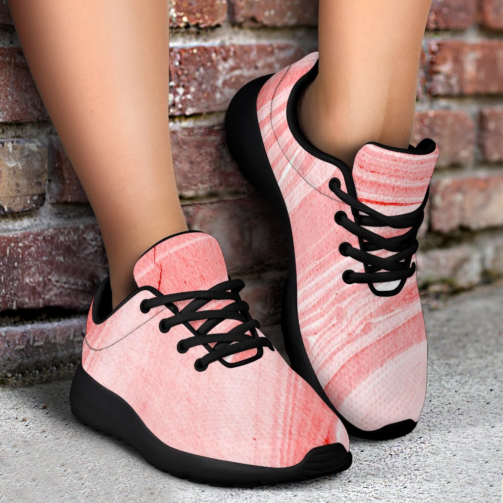 Pink Liquid Marble Print Sport Shoes GearFrost