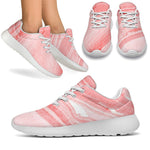 Pink Liquid Marble Print Sport Shoes GearFrost