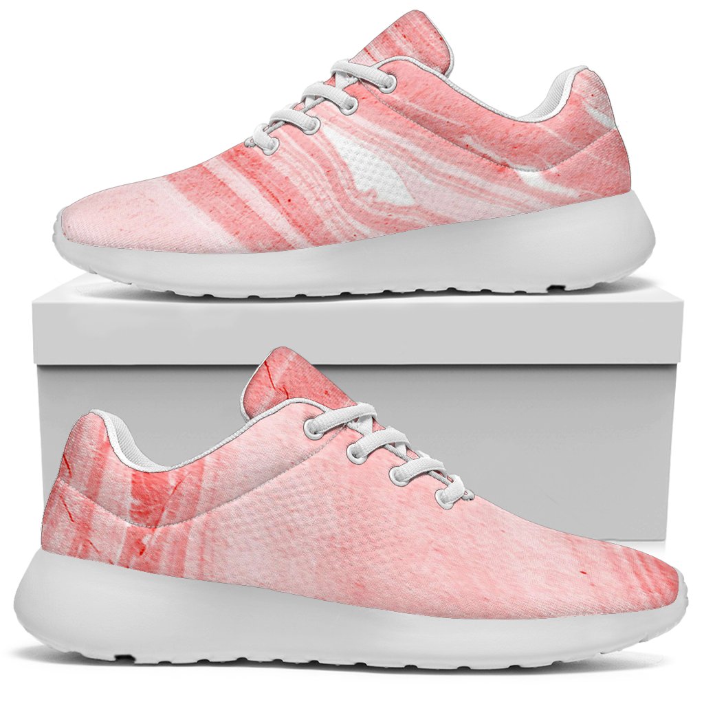 Pink Liquid Marble Print Sport Shoes GearFrost