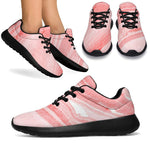 Pink Liquid Marble Print Sport Shoes GearFrost