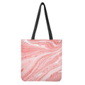 Pink Liquid Marble Print Tote Bag