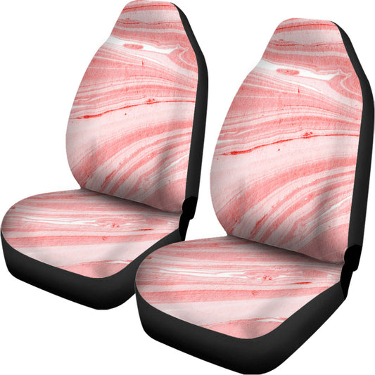 Pink Liquid Marble Print Universal Fit Car Seat Covers