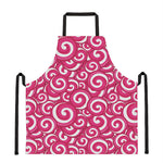 Pink Lollipop Candy Pattern Print Apron