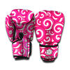 Pink Lollipop Candy Pattern Print Boxing Gloves