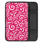 Pink Lollipop Candy Pattern Print Car Center Console Cover