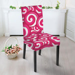 Pink Lollipop Candy Pattern Print Dining Chair Slipcover