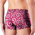 Pink Lollipop Candy Pattern Print Men's Boxer Briefs