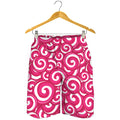 Pink Lollipop Candy Pattern Print Men's Shorts