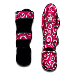 Pink Lollipop Candy Pattern Print Muay Thai Shin Guard