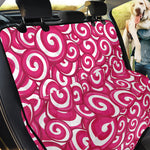 Pink Lollipop Candy Pattern Print Pet Car Back Seat Cover