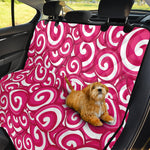 Pink Lollipop Candy Pattern Print Pet Car Back Seat Cover