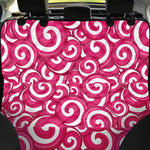 Pink Lollipop Candy Pattern Print Pet Car Back Seat Cover