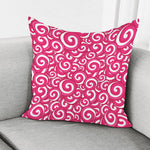 Pink Lollipop Candy Pattern Print Pillow Cover