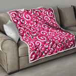 Pink Lollipop Candy Pattern Print Quilt