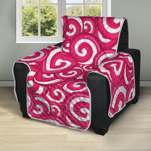 Pink Lollipop Candy Pattern Print Recliner Protector