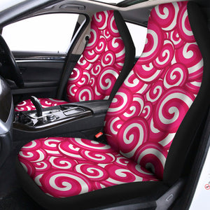 Pink Lollipop Candy Pattern Print Universal Fit Car Seat Covers