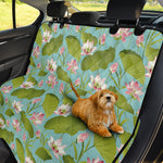 Pink Lotus Pattern Print Pet Car Back Seat Cover