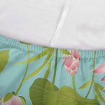 Pink Lotus Pattern Print Sofa Cover