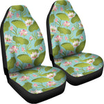 Pink Lotus Pattern Print Universal Fit Car Seat Covers