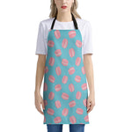 Pink Macaron Pattern Print Apron