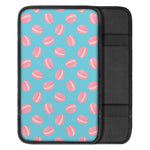 Pink Macaron Pattern Print Car Center Console Cover