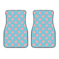Pink Macaron Pattern Print Front Car Floor Mats