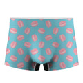 Pink Macaron Pattern Print Men's Boxer Briefs