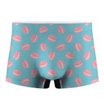 Pink Macaron Pattern Print Men's Boxer Briefs