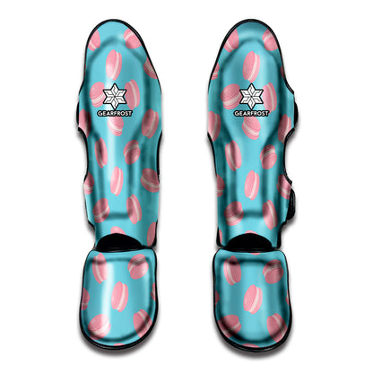 Pink Macaron Pattern Print Muay Thai Shin Guard