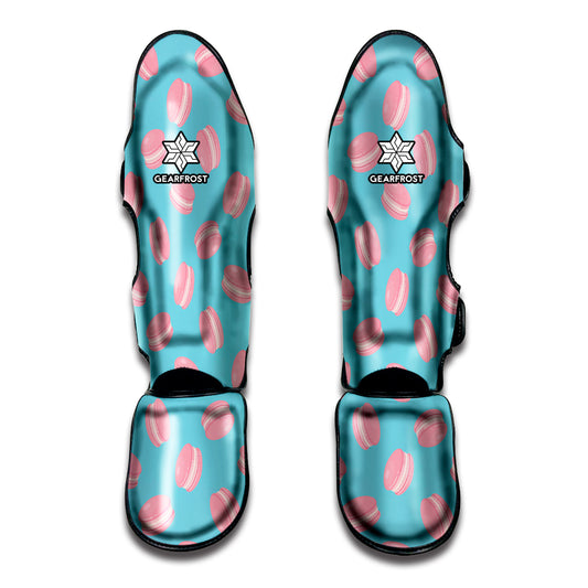 Pink Macaron Pattern Print Muay Thai Shin Guard