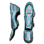 Pink Macaron Pattern Print Muay Thai Shin Guard