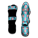 Pink Macaron Pattern Print Muay Thai Shin Guard