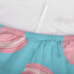 Pink Macaron Pattern Print Sofa Cover