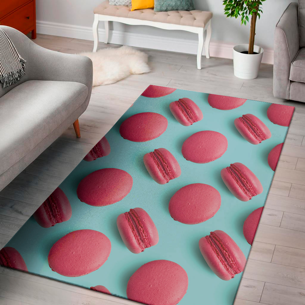 Pink Macarons Print Area Rug
