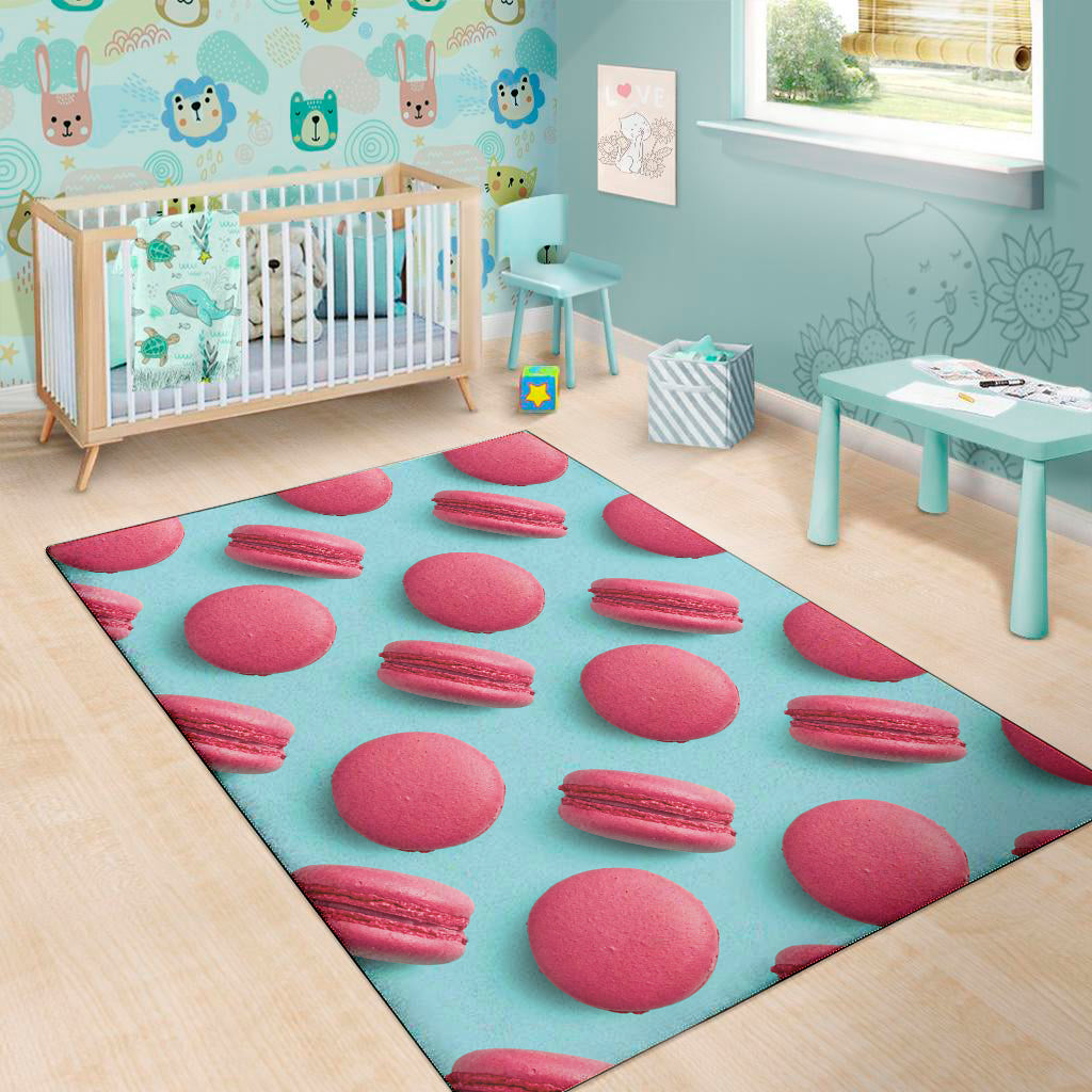 Pink Macarons Print Area Rug