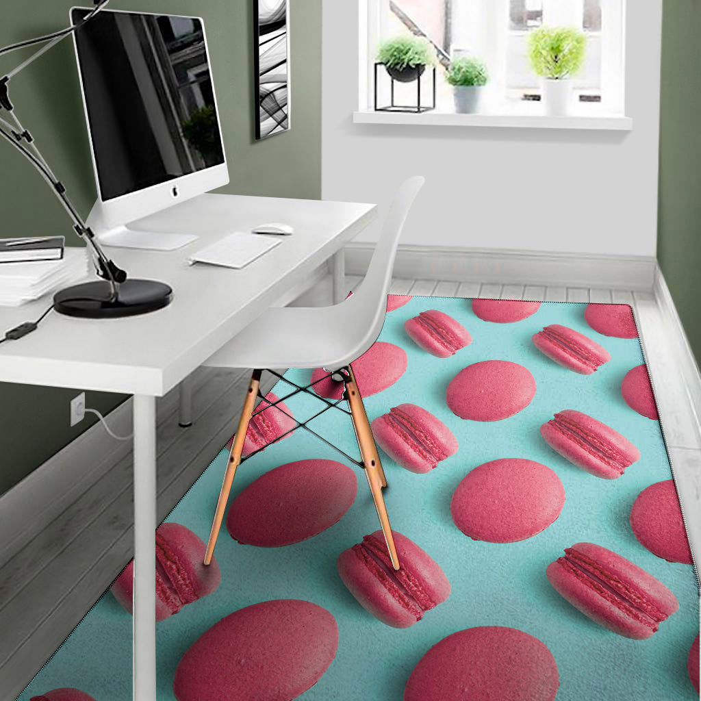Pink Macarons Print Area Rug