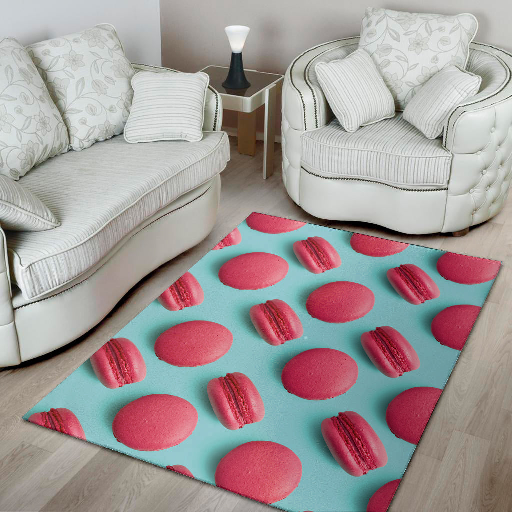 Pink Macarons Print Area Rug
