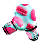 Pink Macarons Print Boxing Gloves